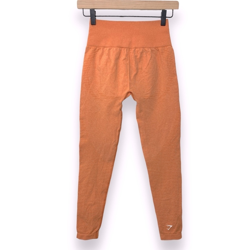 Gymshark Vital Seamless Marled Apricot Leggings Active Sport Pants Small - Picture 6 of 15